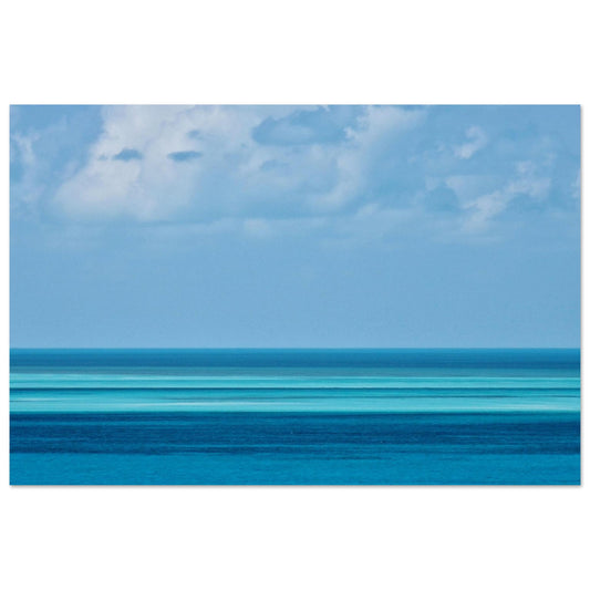 Bahamas-Photo Dégradé de turquoise à bleu intense Photo d'art
