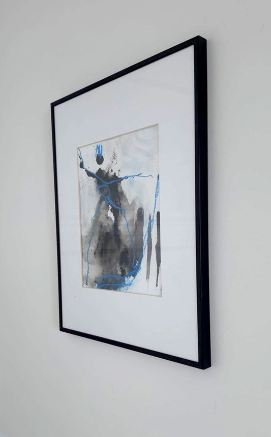 victoire oeuvre originale traits bleus par kellestom