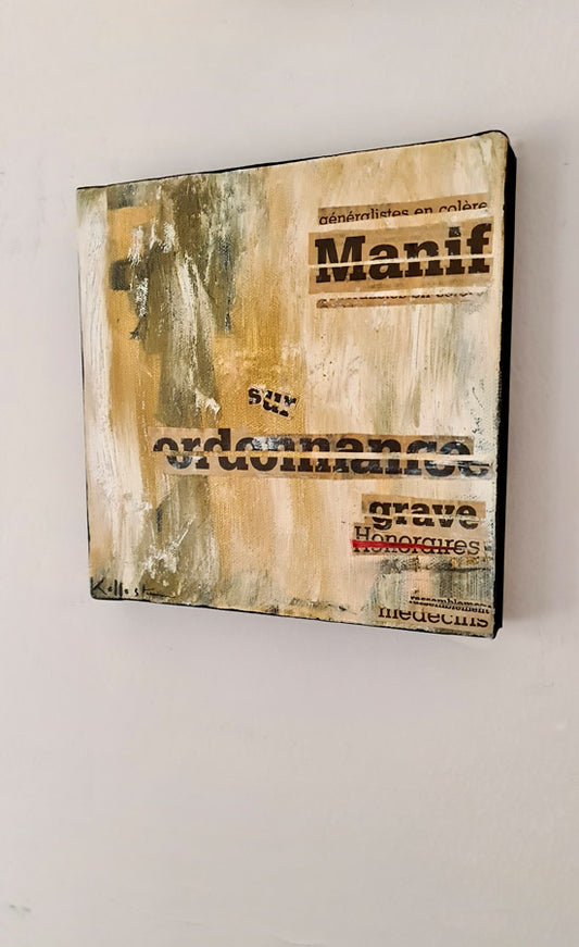 peinture sur toile 20x20cm