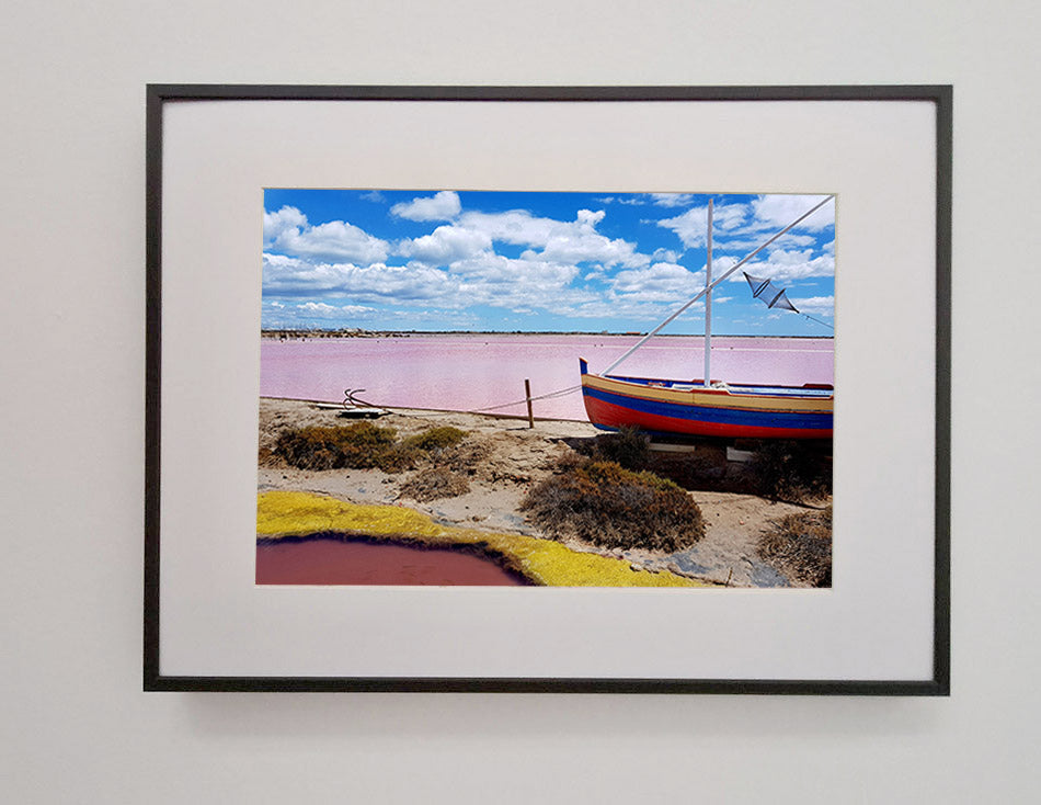 Gruissan - photo, eau rose de l'ile ST Martin en France 20x30cm