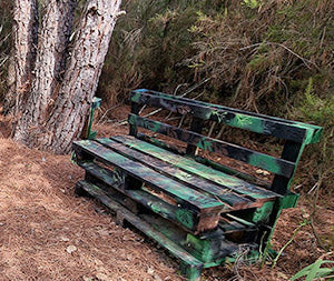 banc de jardin en palettes