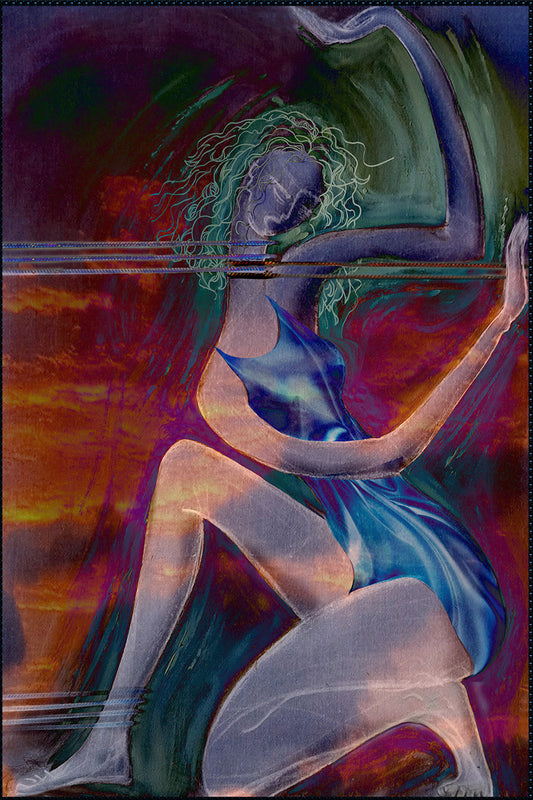 art digital de Kellestom sur alu 120 x 90cm
Série qui met en scène dix femmes confrontées au confinement et à la sensation d’enfermement.