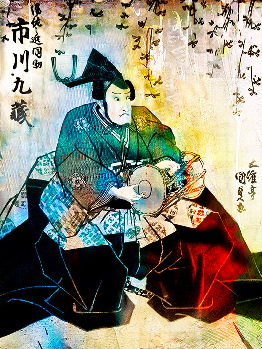 Au rythme du tsuzumi, estampe  | Kellestom