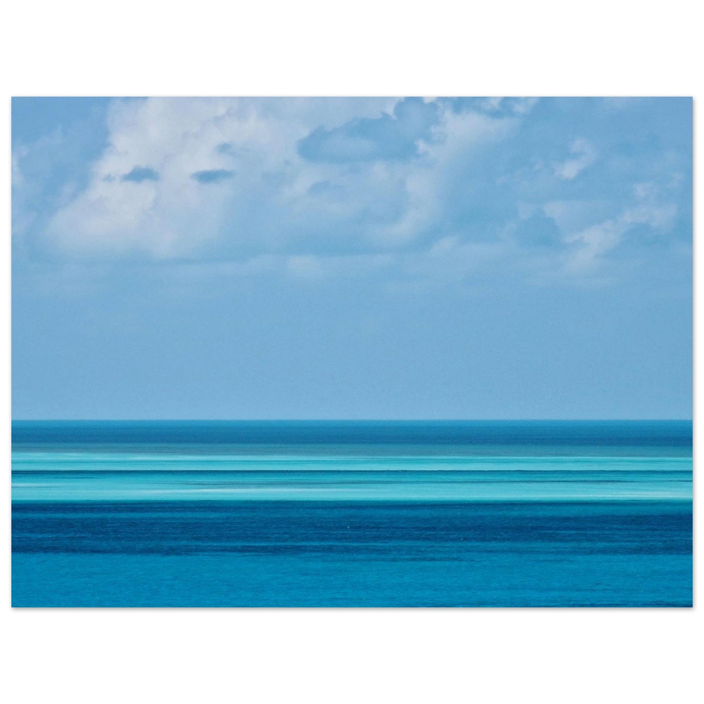 Bahamas-Photo Dégradé de turquoise à bleu intense Photo d'art