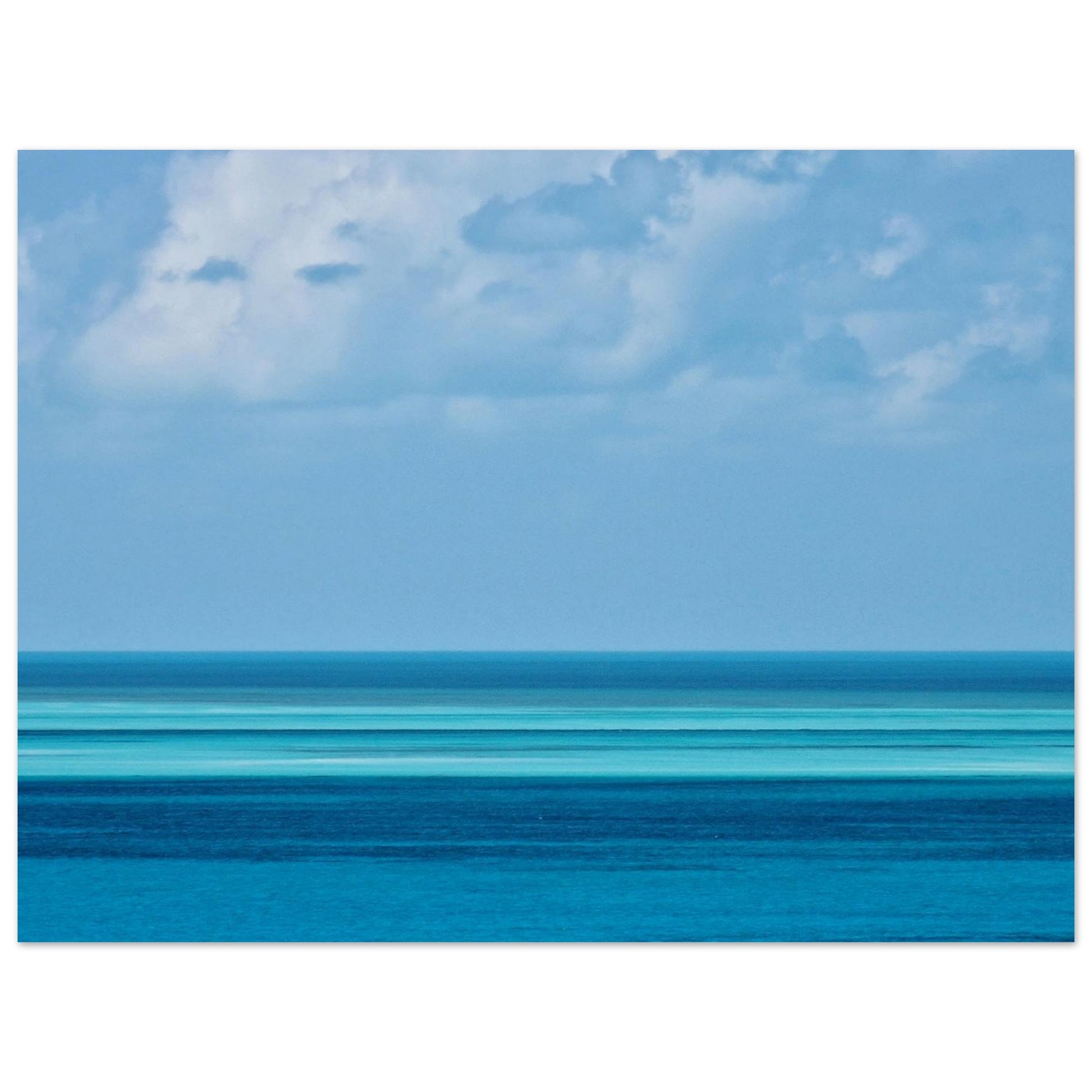 Bahamas-Photo Dégradé de turquoise à bleu intense Photo d'art