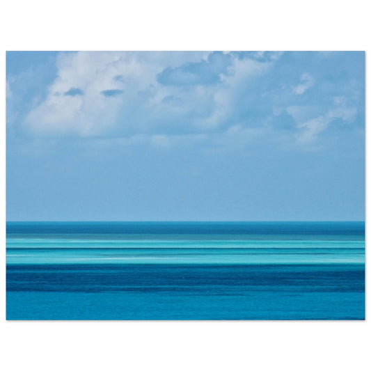 Bahamas-Photo Dégradé de turquoise à bleu intense Photo d'art