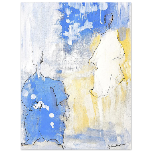 Une œuvre délicate et contemplative “Légèreté de l’être” évoque une présence subtile, presque silencieuse, suspendue entre matière et transparence.