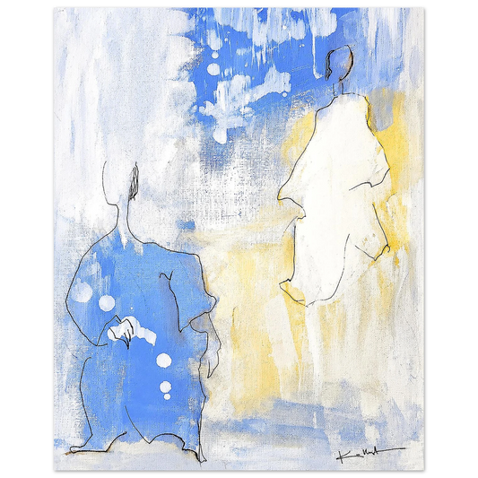 Une œuvre délicate et contemplative “Légèreté de l’être” évoque une présence subtile, presque silencieuse, suspendue entre matière et transparence.