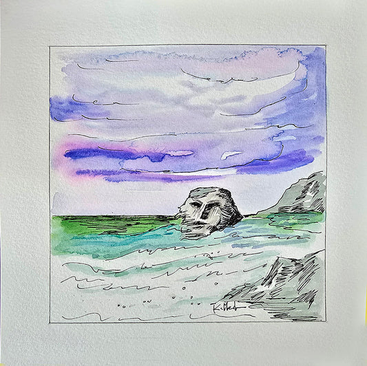dessin sur papier fort  20x20cm par Kellestom