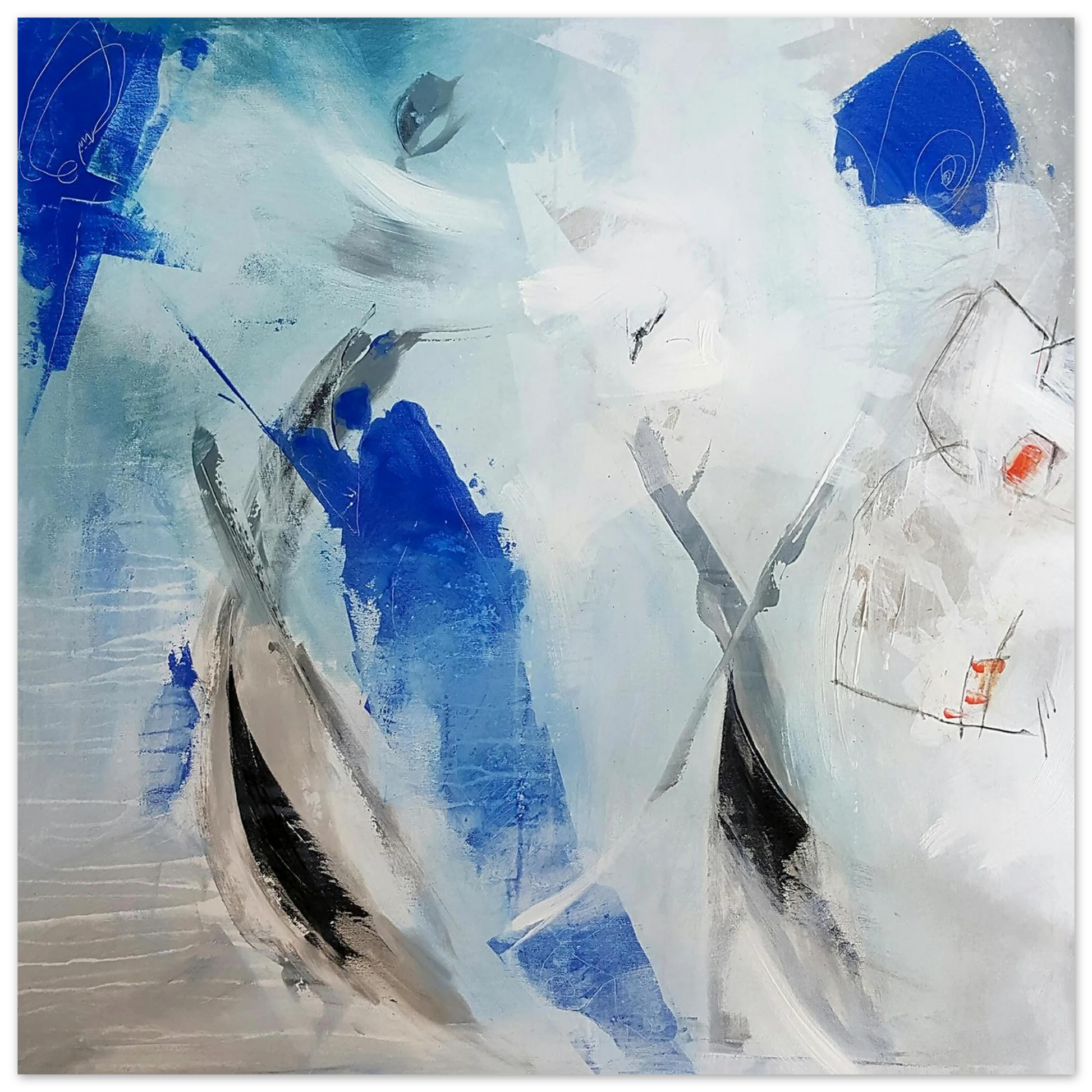 Douce attente , une œuvre subtile et apaisante. Peinture en édition limitée sur papier d'art