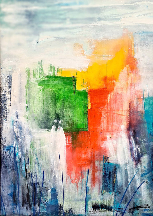 "etres legers" peinture abstraite