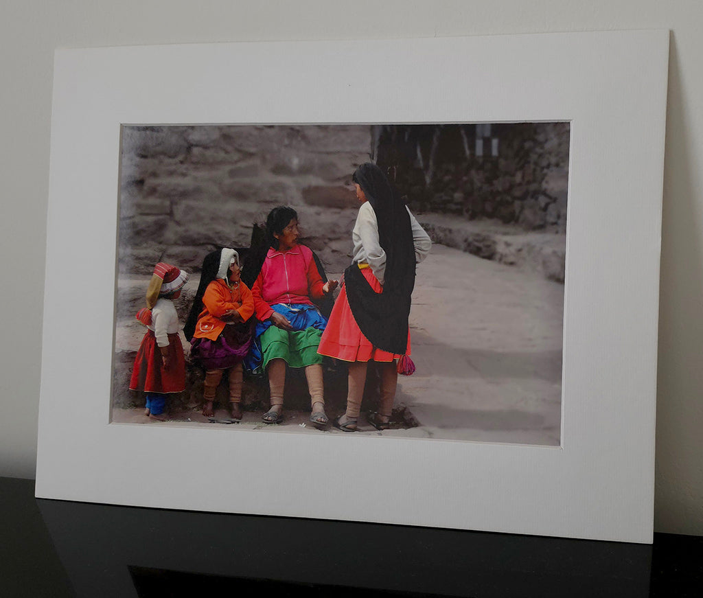 photo 20x30cm prise au Pérou.Avec passe partout blanc 30x40cm.