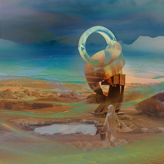art digital sur alu 50x50cm les trésors de la détermination Une série sur le désert, la lutte pour la survie dans un environnement hostile.