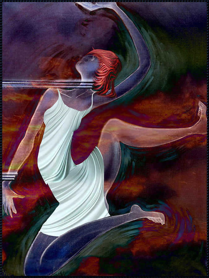 art digital de Kellestom sur alu 120 x 90cm
Série qui met en scène dix femmes confrontées au confinement et à la sensation d’enfermement.