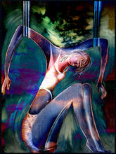 Charger l&#39;image dans la galerie, Soumission - Femme tête baissée Art digital sur alu 120 x 90cm
