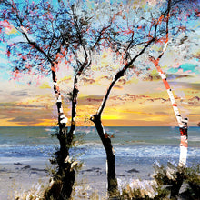 画像をギャラリービューアに読み込む, Rêverie - paysage bord de mer. Art digital sur alu format 60x60cm
