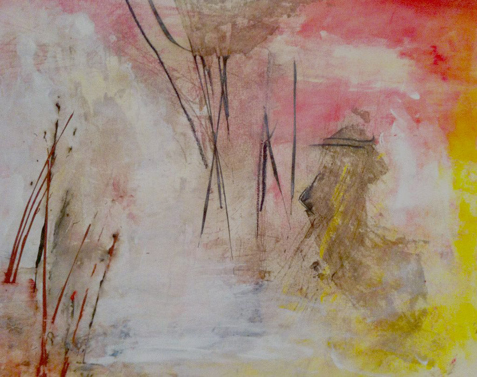 Autan blanc - peinture acrylique avec passe partout