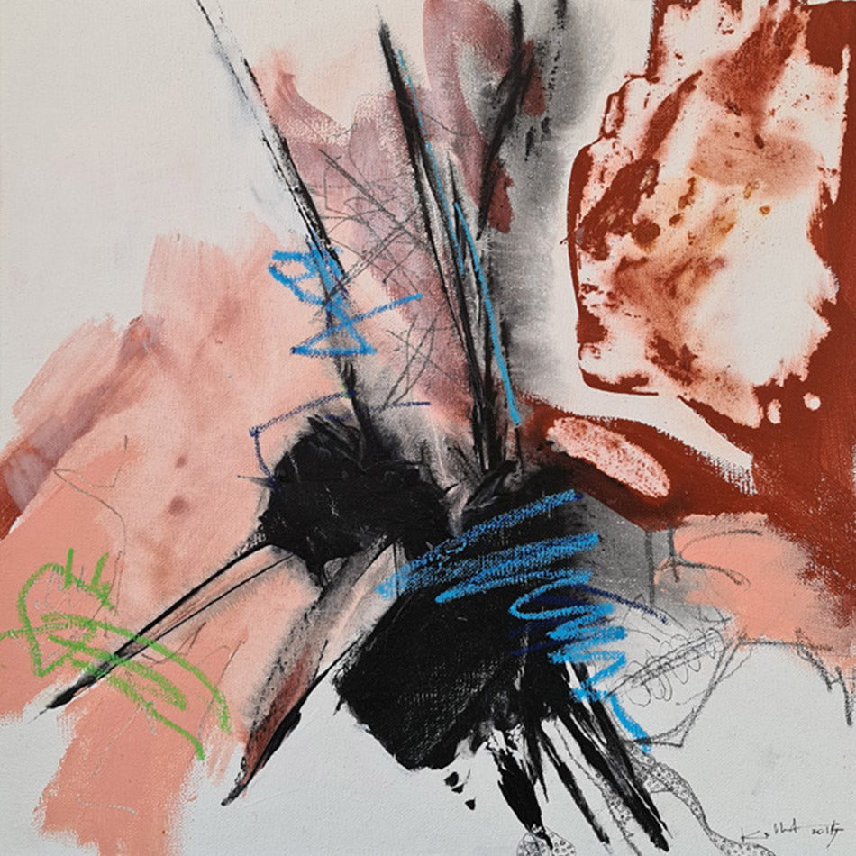 peinture abstraite 30x30cm