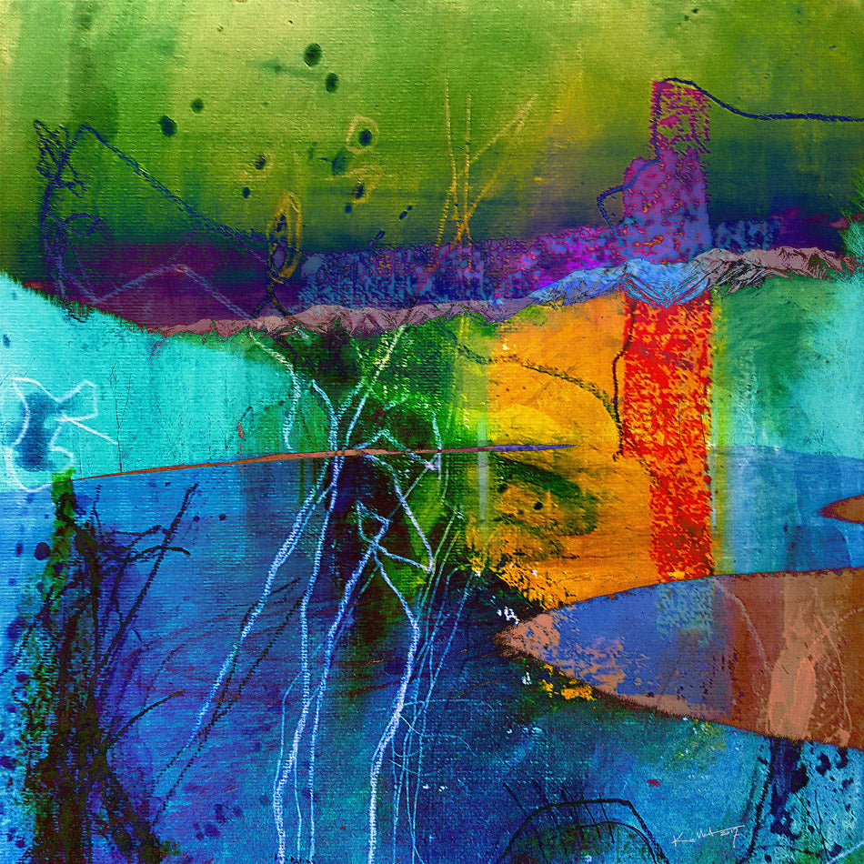 Art digital sur alu-dibond 80x80cm -kellestom