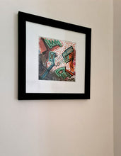 画像をギャラリービューアに読み込む, Graffiti - peinture sur papier fort passe partout 20x20cm +cadre
