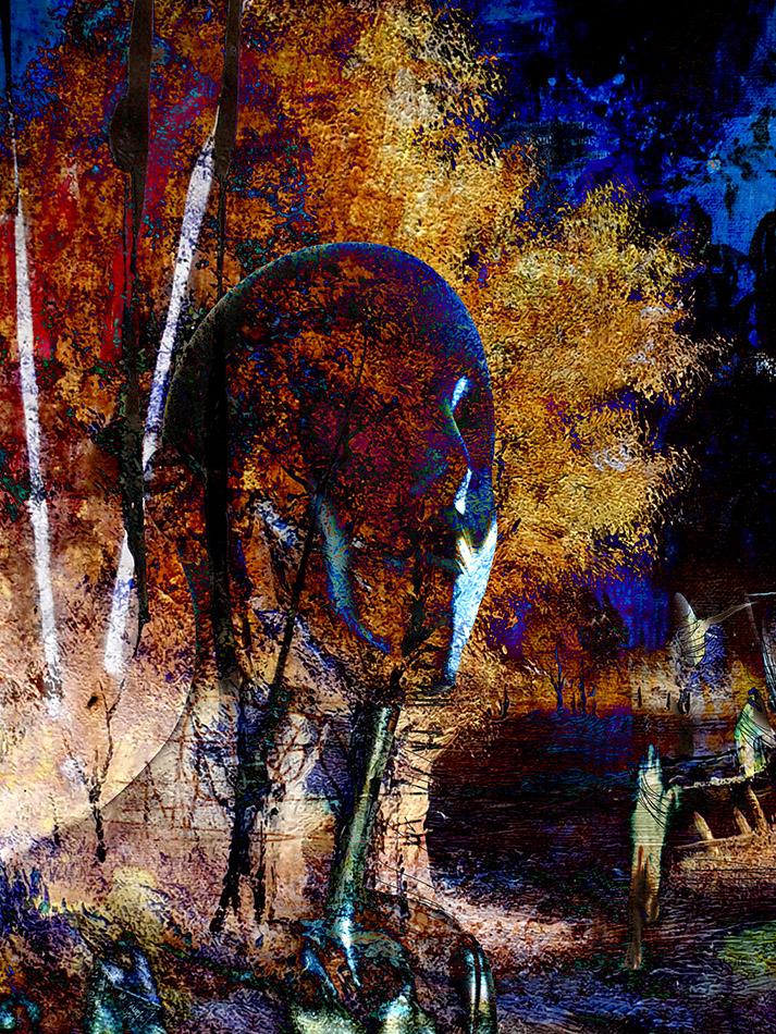 art digital alu 60x80cm "L'arbre "série explore la personnification de la nature