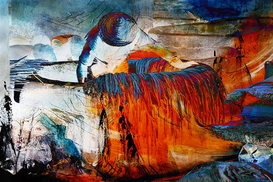 art digital 40x60cm le tanneur à Marrakech