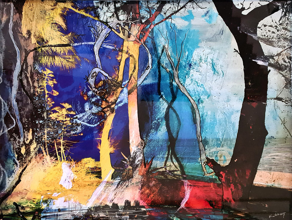 art digital sur alu  Magic lake de Kellestom