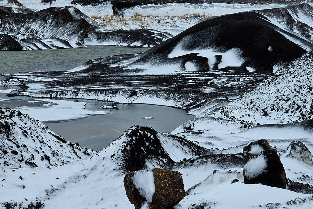 Islande Noir-blanc - fichier numérique 45x30cm ou 15x20cm