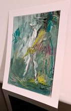 Charger l&#39;image dans la galerie, Songeur -peinture acrylique sur papier fort, passe partout 40x30cm

