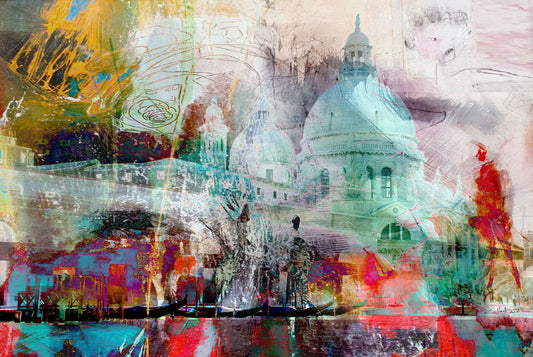 art digital  50x70cm ville Venise
